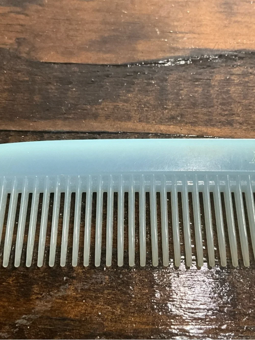Vintage Light Blue Plastic Comb Nylon by DuPont MCM